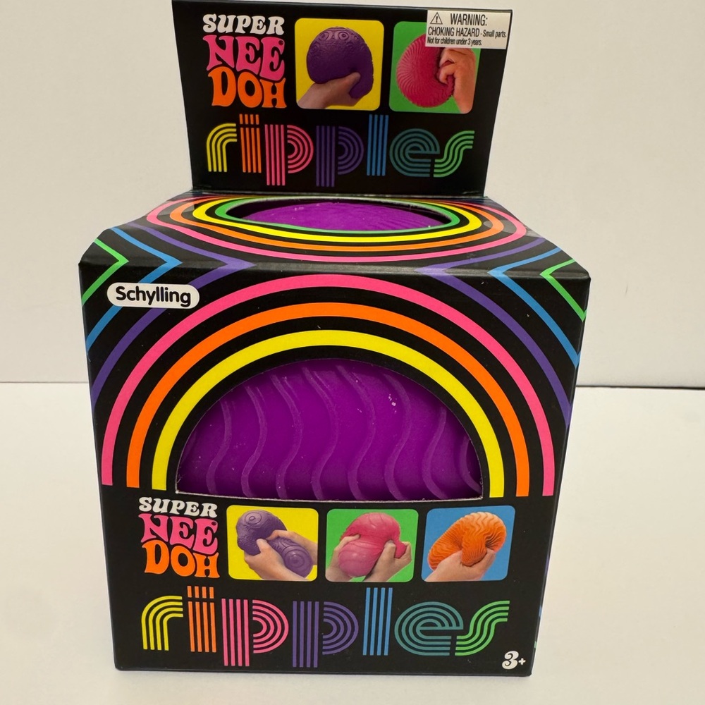 Super Nee Doh Ripples Ball By Schylling 4.5” Stress Relief, Sensory New